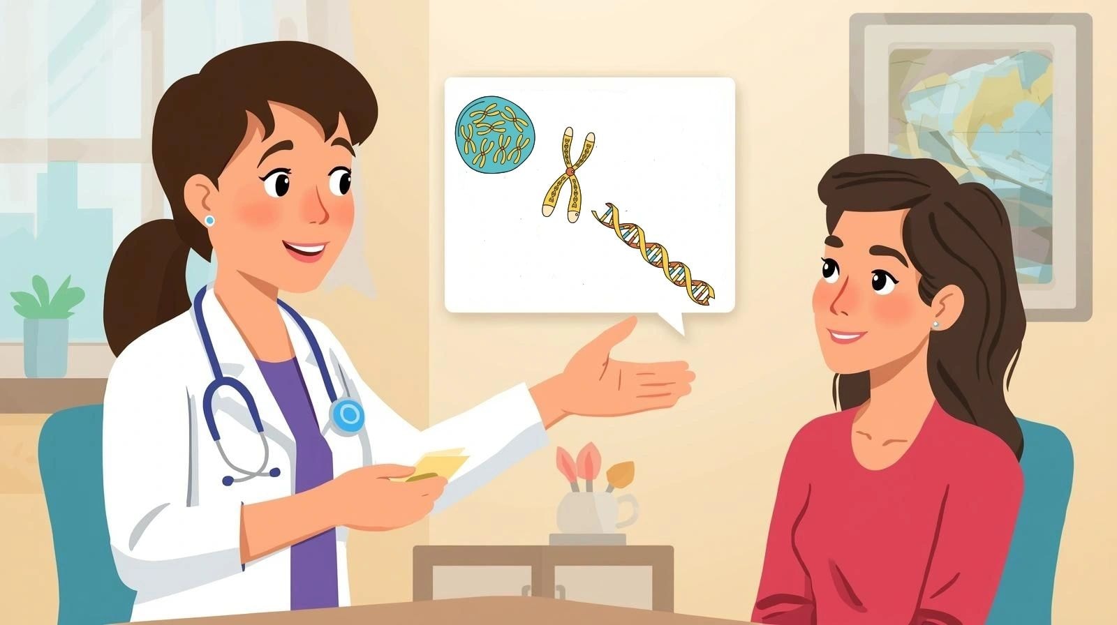 DNA genetics science illustration